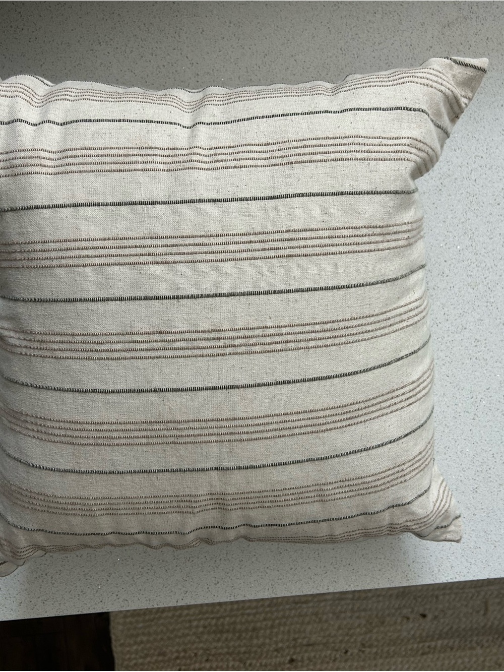 Target Neutral Striped Accent Pillow - Cream, Brown, Gray